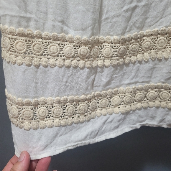 Merona Cream Colored Sleeveless Top S - Picture 5 of 6